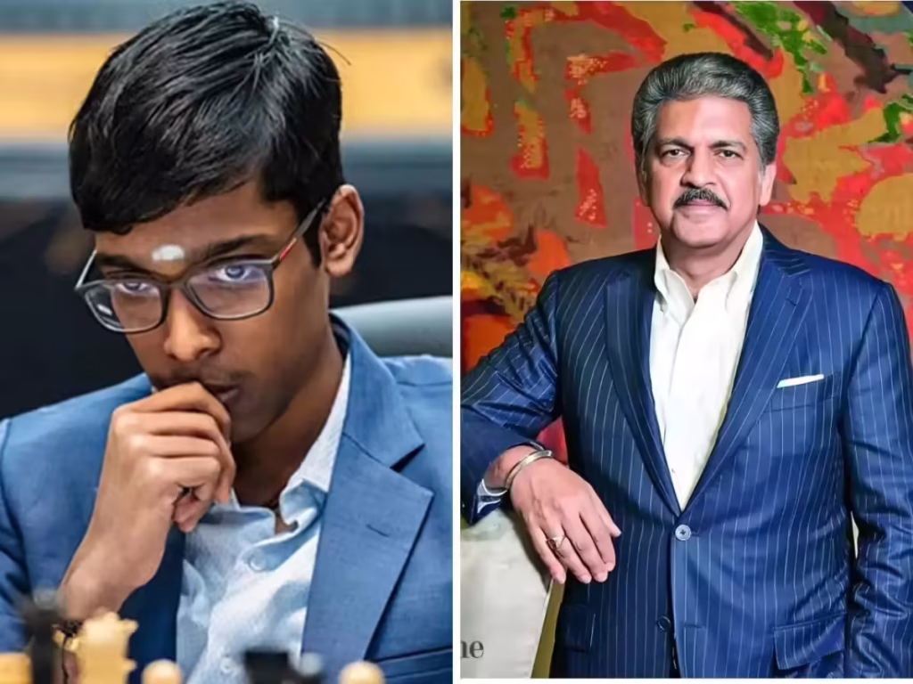 Praggnanandhaa chess match win over Magnus Carlsen, praised by Anand Mahindra